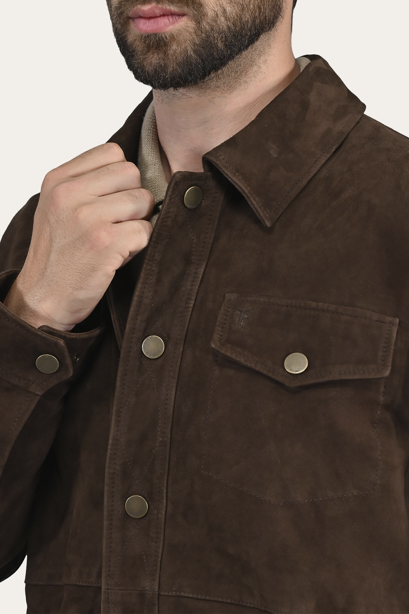 Authentic And Original Suede Shacket - Image 3