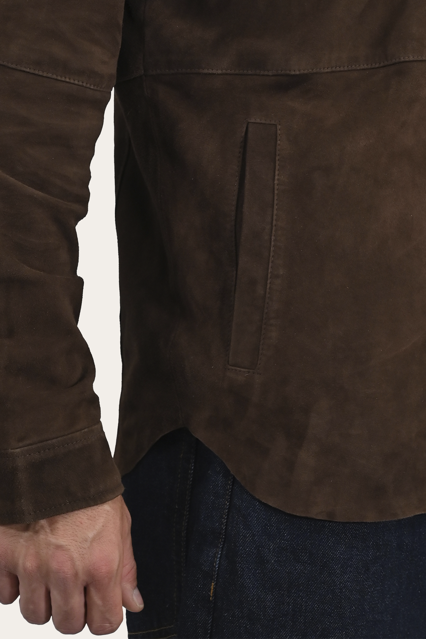 Authentic And Original Suede Shacket - Image 4