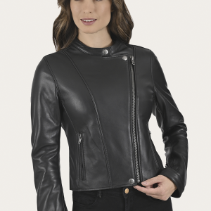 Heathe Leather Jacket