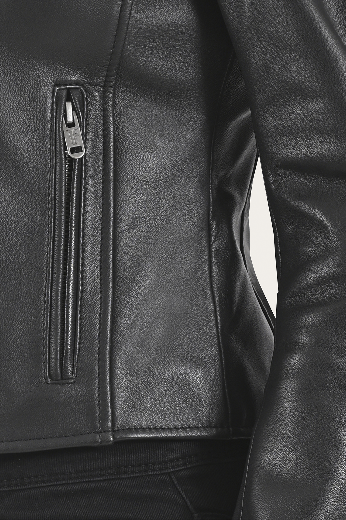 Heathe Leather Jacket - Image 7