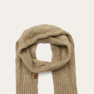 Wide Cable Scarf