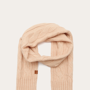 Wide Cable Scarf