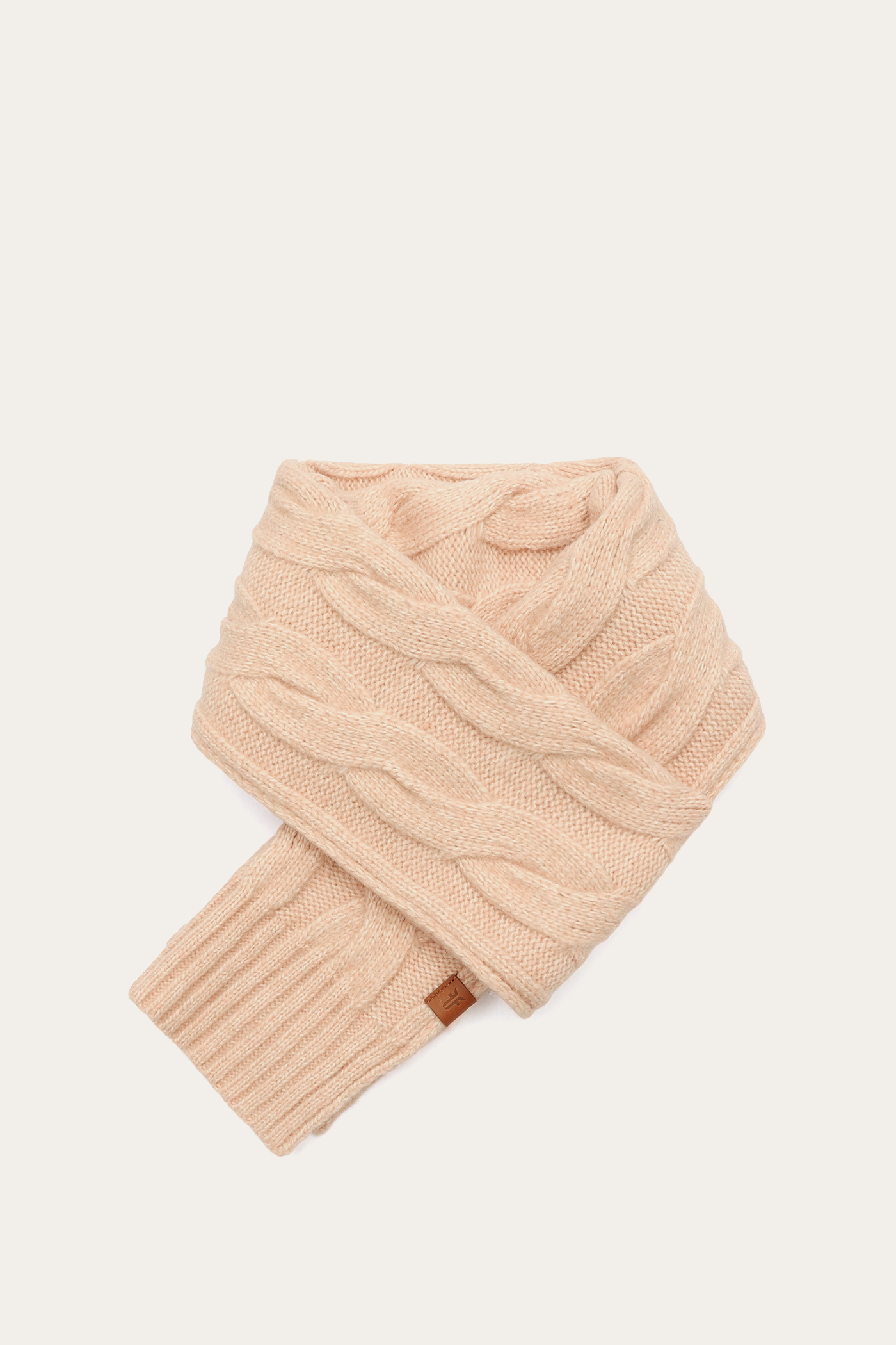 Wide Cable Scarf - Image 2