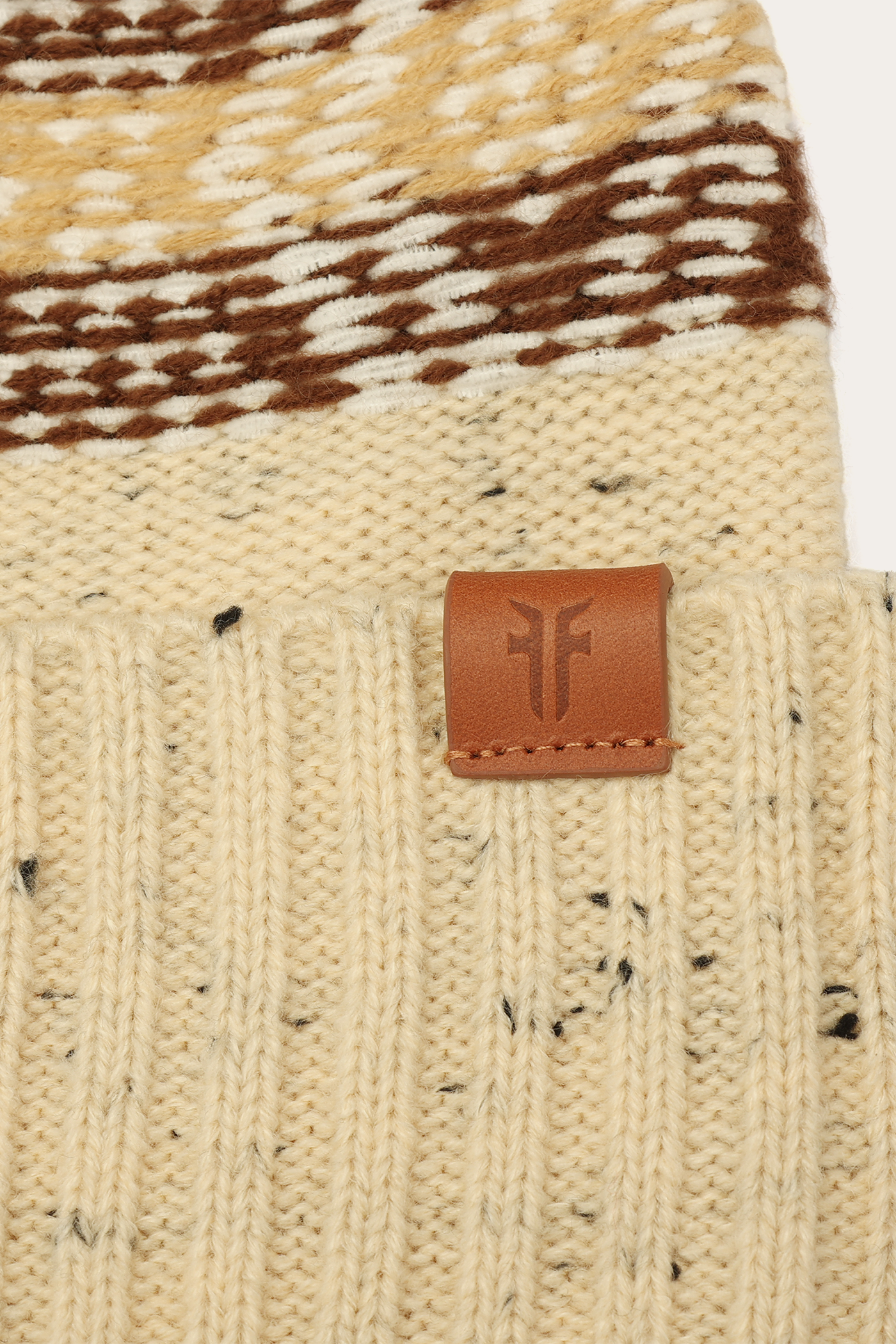 Tweed Fair Isle Cuff Hat - Image 4